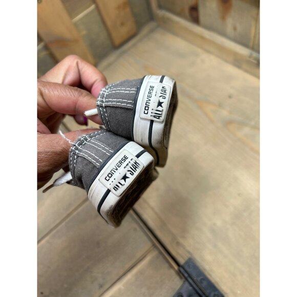 Converse Chuck Taylor All Star Sneakers Infant US2 11cm Gray Low Top 7J794 - Picture 6 of 8